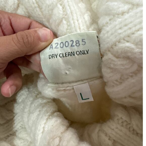 Kilronan Womens Large Knit 100% Merino Wool Ireland Wool Cardigan Shawl Chunky - Picture 7 of 9